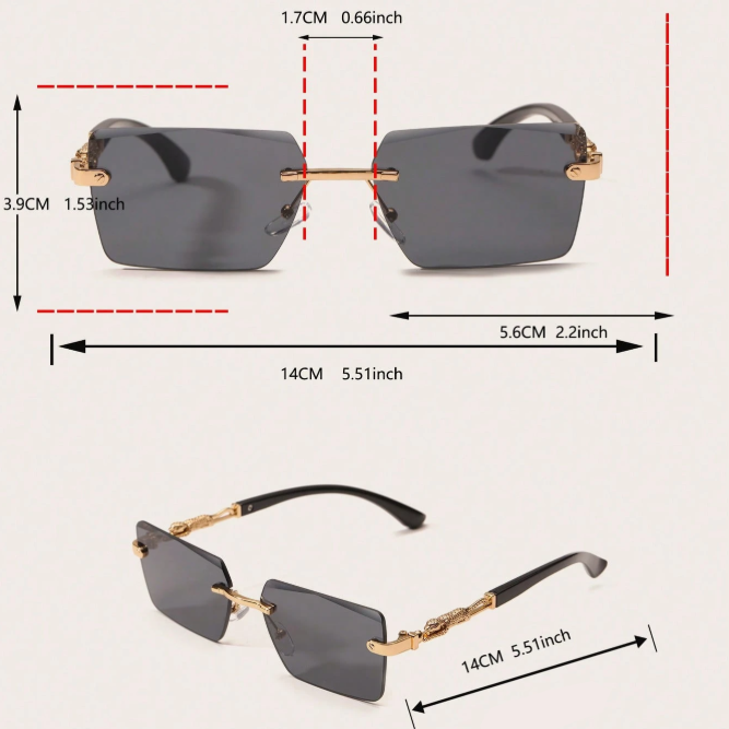 Leopard Frameless™  Glasses